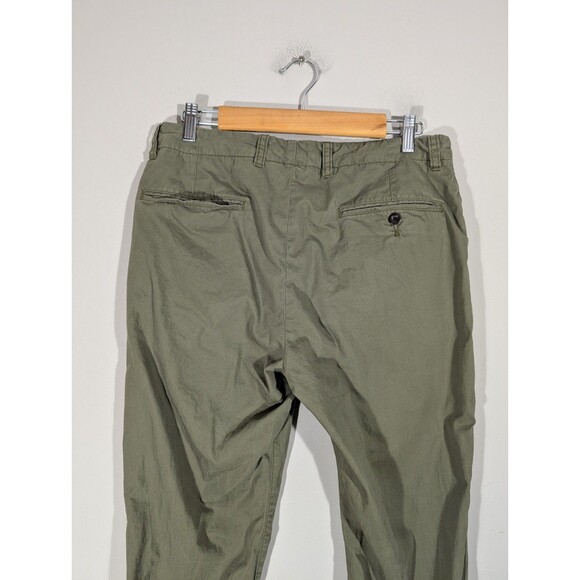 J. Crew Mens Green Tapered Regular Chino Joggers Pants Sz 31 Preppy Academia - Picture 5 of 10